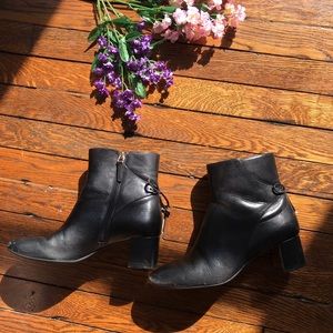 Tory Burch Black Heeled Booties